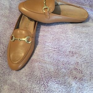 Bionic mules, tan. New, never worn